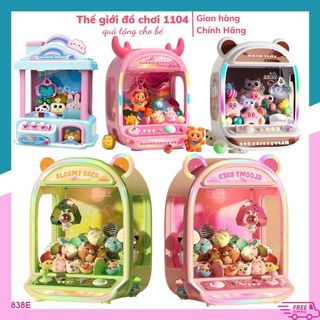 Máy gắp thú mini CUTE BEAR cỡ lớn, cần gạt xoay 360 độ, đồ chơi gắp thú bông giá rẻ