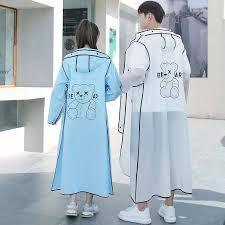 Áo mưa dáng dài hình gấu che phủ toàn thân chống mưa tiện dụng thời trang cho nam và nữ