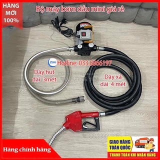 Bộ máy bơm dầu mini 1pha 220v, 550w giá rẻ