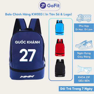 Balo Bóng Đá In Tên Số, Balo Thể Thao Có Ngăn Đựng Giày Laptop Vải Dù Cao Cấp Chính Hãng BL003