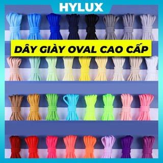 [Oval 33 Màu] Dây Giày Oval Bản 6mm Cao Cấp Cho Giày Bóng Rổ, Giày Chạy Bộ - Dây Giày Thể Thao