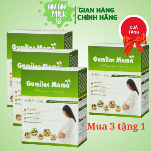 Sữa Hạt Gumilac Mama Hộp Giấy - Mua 03 hộp 400g tặng 01 hộp