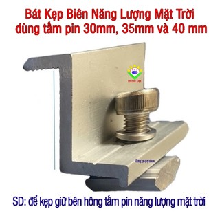 Bát kẹp biên năng lượng mặt trời_30mm 35mm 40 mm_bulong inox 304_kẹp biên solar_kẹp z cho tấm pin solar panel