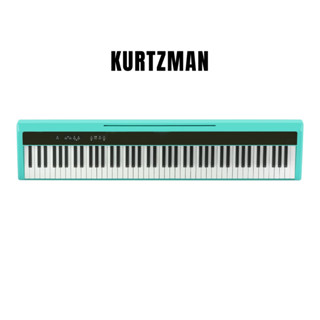 Đàn Piano điện, Portable Digital Piano - Kzm Kurtzman P215 - Green, Bluetooth MIDI & Audio, 88 phím cảm ứng lực nhấn