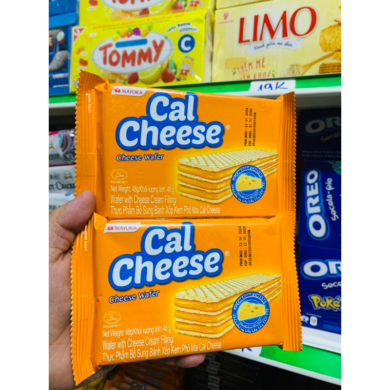 (Date 1/25) Thanh Bánh xốp Cal Cheese 48G