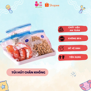 Túi Hút Chân Không Bảo Quản Thực Phẩm, Túi Zip Đựng Thực Phẩm - AnVuiStore