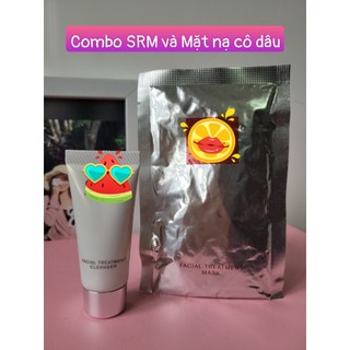 Mặt nạ cô dâu facial treatment mask và nước thần, sữa rửa mặt