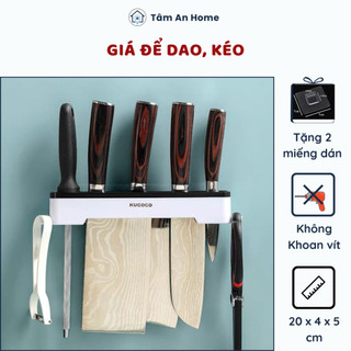 Giá Kệ Gài Dao và Thanh Mài Dao Dán Tường