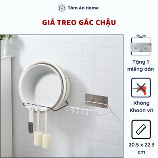 Giá Treo, Gác Chậu Nhà Tắm Dán Tường (Tâm An Home)