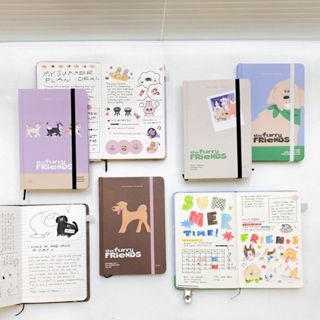 Sổ tay mini dot grid kẻ ngang The Furry Friends Crabit x SGT Capybara