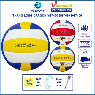 Banh bóng chuyền thăng long dragon chính hãng vb7400 dg7400 dg7420 da pu nhật đạt tiêu chuẩn thi đấu