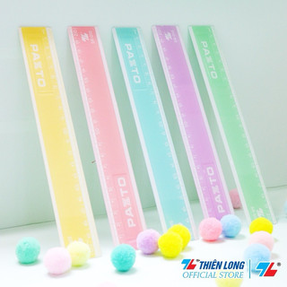 Thước nhựa thẳng màu Pastel dài 20 cm Thiên Long Pazto SR-010