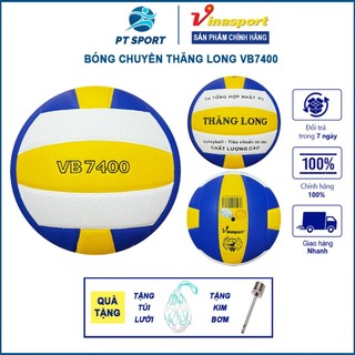 Bóng Chuyền Thăng Long VB7400 Chính Hãng Da PU Nhung Nhật Đánh Êm Tay Đạt Tiêu Chuẩn Thi Đấu