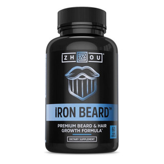 Viên hỗ trợ mọc râu cho nam Zhou Iron Beard | Growth Vitamin Supplement for Men 60v USA