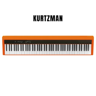 Đàn Piano điện, Portable Digital Piano - Kzm Kurtzman P215 - Orange, Bluetooth MIDI & Audio, 88 phím cảm ứng lực nhấn