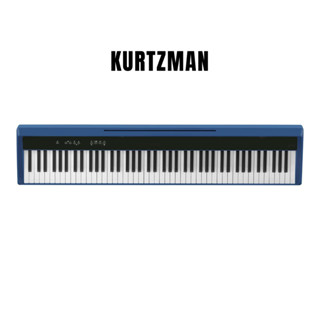 Đàn Piano điện, Portable Digital Piano - Kzm Kurtzman P215 - Blue, Bluetooth MIDI & Audio, 88 phím cảm ứng lực nhấn