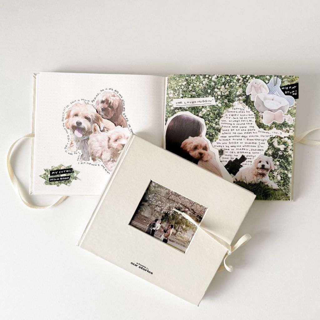 Sổ scrapbook ảnh sổ kỉ niệm lưu ảnh lưu bút làm nhật ký Crabit x SGT The Furry Friends
