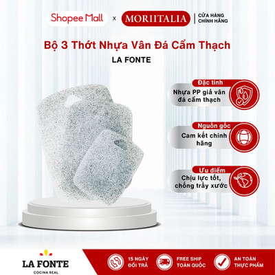 Bộ 3 thớt nhựa vân đá cẩm thạch La Fonte - 011747