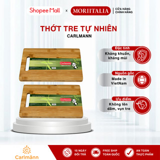 Thớt tre CarlMann an toàn, tự nhiên, kháng khuẩn cao Moriitalia THOT10000055