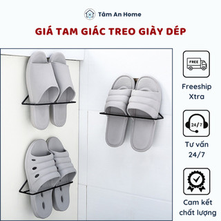Giá Tam Giác Treo Dép Nhà Tắm Dép Đi Trong Nhà Dán Tường