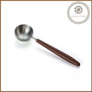 Thìa đong cà phê inox 304 cán gỗ óc chó | Dụng cụ barista