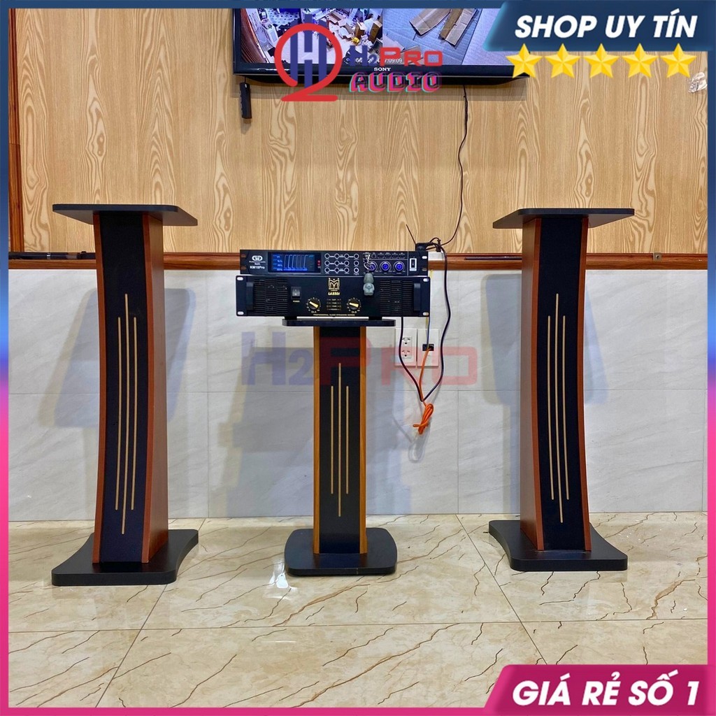 Chân Loa Đứng Cao Cấp (Giá 2 Cái), Chân Loa Gỗ Bookshelf Chịu Tải 60Kg, Chống Rung - H2Pro Audio