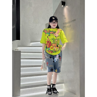 SET ÁO THUN KÈM SHORT JEANS NGỐ (KÈM VIDEO HÌNH THẬT)