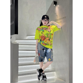 SET ÁO THUN KÈM SHORT JEANS NGỐ (KÈM VIDEO HÌNH THẬT)