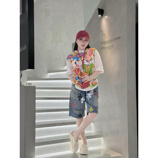 SET ÁO THUN KÈM SHORT JEANS NGỐ (KÈM VIDEO HÌNH THẬT)