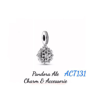 Charm pan ale treo hoa tuyết đôi đính đá bạc s925