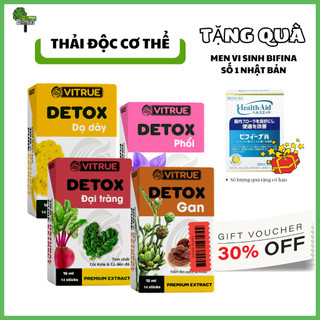 Detox thải độc vitrue detox đại tràng,vitrue detox gan,vitrue detox phổi,vitrue detox dạ dày, bifina