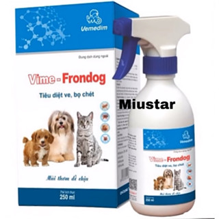 Bình Xịt Ve Rận Bọ Chét Chó Mèo An Toàn Hiệu Quả Cho Cả Chó Mèo Mang Thai Vime Frondog 250ml