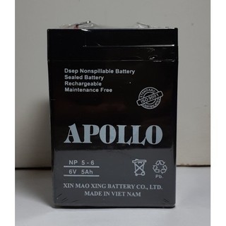 Ắc quy khô apollo 6v 5ah - np 5-6