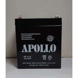 Ắc quy khô apollo 12v 5ah - np 5-12