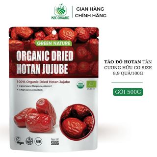 Táo Đỏ Hotan Tân Cương Hữu Cơ 500gr Green size 8,9 trái 100g khô tự nhiên giữ nguyên dinh dưỡng