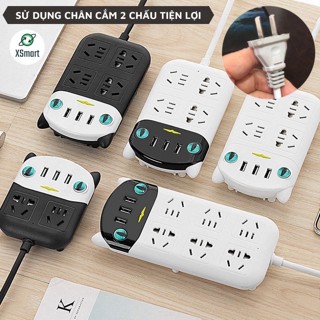   Hỏa Tốc  Ổ Cắm Điện Thông Minh Đa Tính Năng Hình Chú Mèo Chống Giật Điện Hàng Siêu Cao Cấp Chống Cháy Nổ Công Suất Cao 