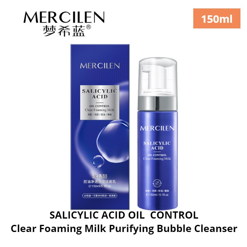 Sữa rửa mặt tạo bọt Gạo Mercilen Salicylic Acid 50ml