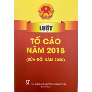Sách-luật tố cáo năm 2018