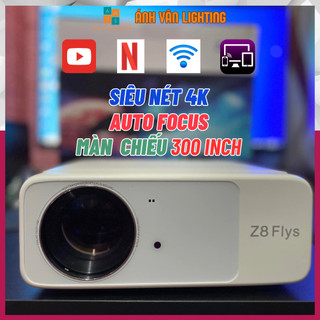 Máy Chiếu Z8 Fly V2 Chuẩn 2K |Tặng USB Cảnh 128Gb | Dùng Xem Phim, Đi Cảnh Bay Phòng, Youtube, Netflix...