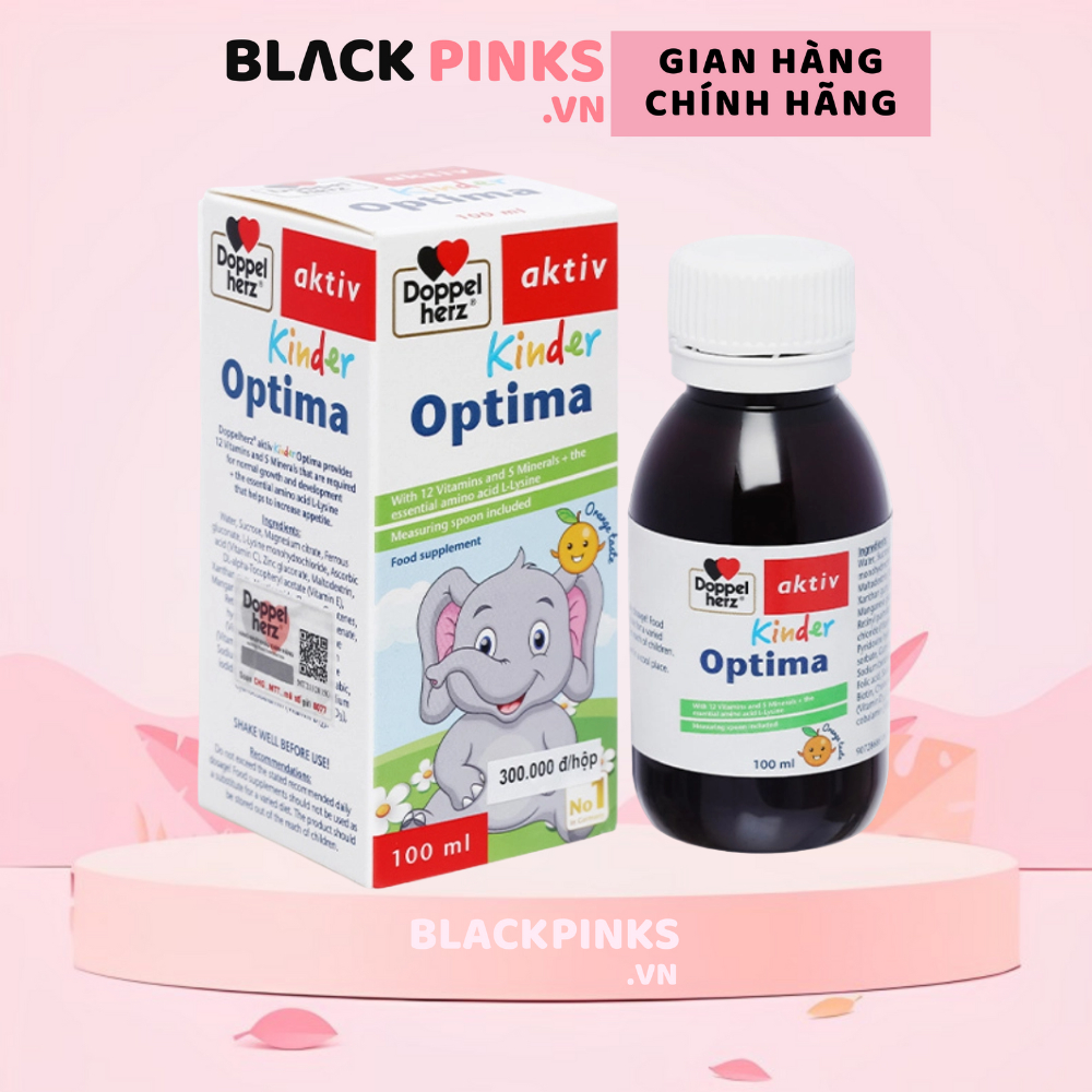 Siro Doppelherz Aktiv Kinder Optima giúp ăn ngon, tăng cường tiêu hóa 100 ml cho bé từ 2 tuổi