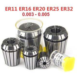 Collet ER16 Dung sai 0.003 - 0.005hàng Đài Loan dùng kẹp dao phay phù hợp gia công độ chính xác cao.