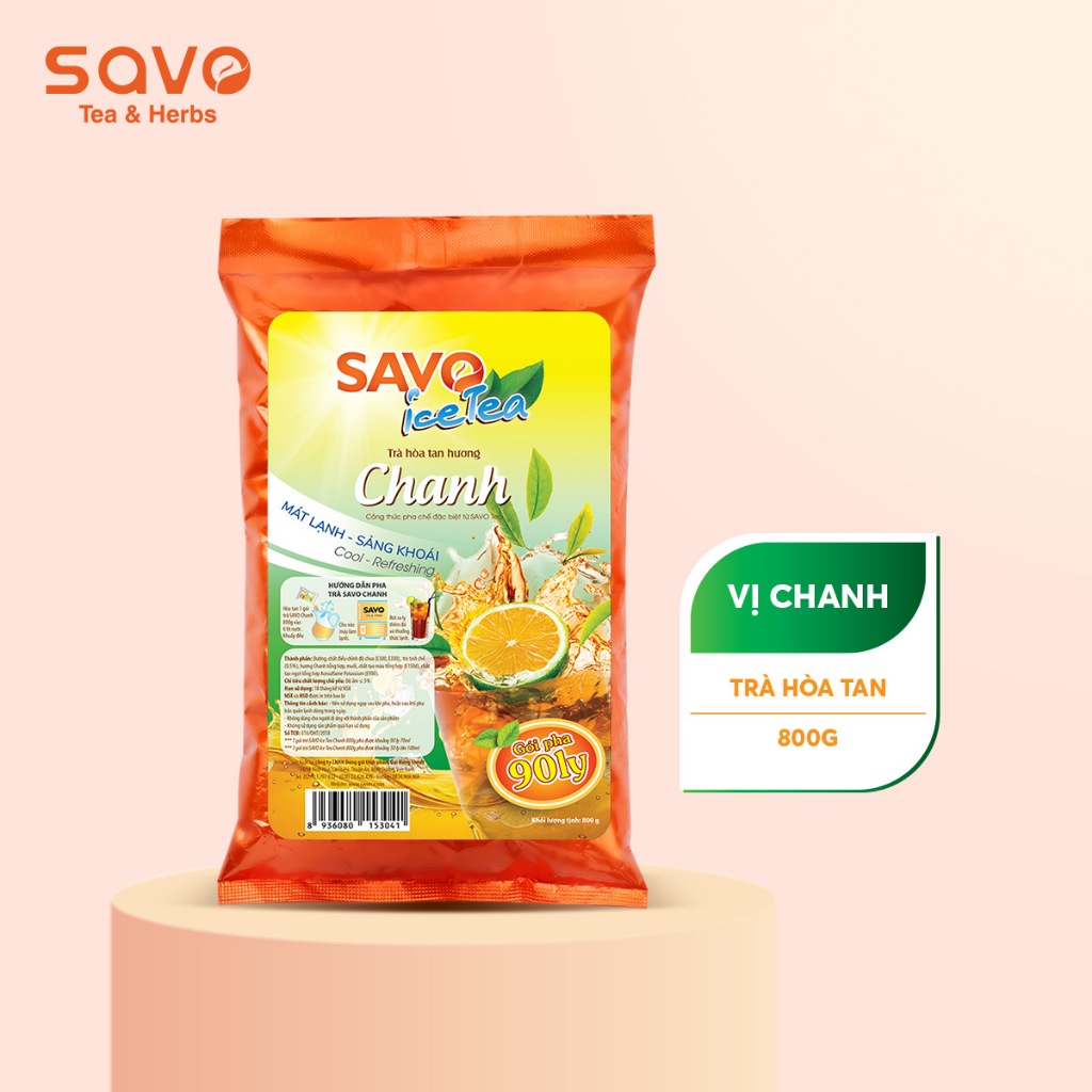 SAVO Iced Tea Chanh (Túi 800G)