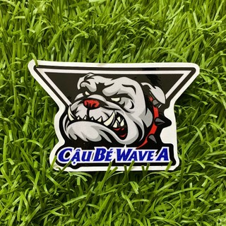 Tem rời wave 110 Xám đen trắng