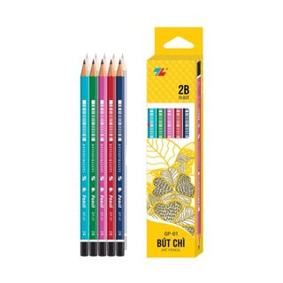 Hộp 10 cây bút chì gỗ thiên long gp-01 2b