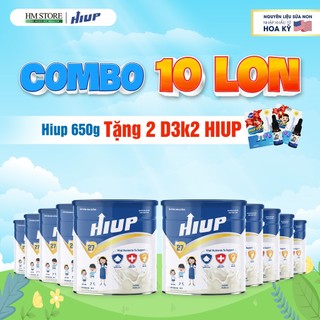 Hiup sữa non tăng chiều cao, tăng cân và tăng sức đề kháng cho trẻ từ 2 đến 15 tuổi từ hoa kỳ - lon 650g