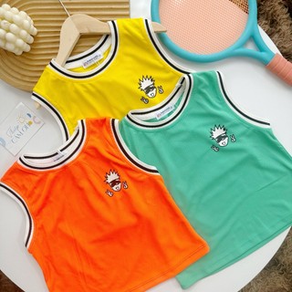 Áo thun ba lỗ bé trai mùa hè Magickids áo thun sát nách bo viền chất thun lạnh thoáng mát cho bé từ 18 đến 48kg AO24049