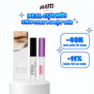 [CHÍNH HÃNG] Combo dưỡng mi-mày dài dày cong FEG eyelash-eyebrow ehancer 3ml_3ml
