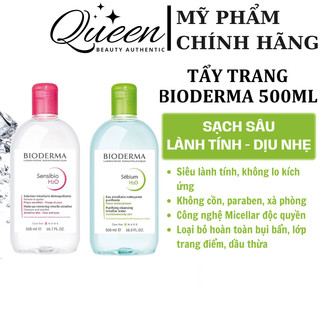 Nước Tẩy Trang Bioderma Sensibio H2O Chính Hãng Cho Da Dầu Mụn Và Da Nhạy Cảm 500ml