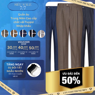 Quần âu nam,quần âu cao cấp ôm chất vải co giãn không nhăn không nhàu