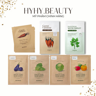 Sample toner pad skinfood, mặt nạ giấy skinfood sheet mask